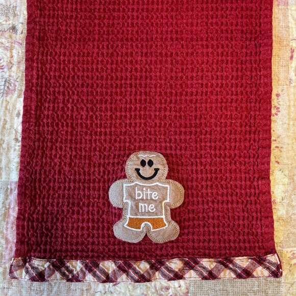 Gingerbread Man Tea Towel - Picture 3 of 7